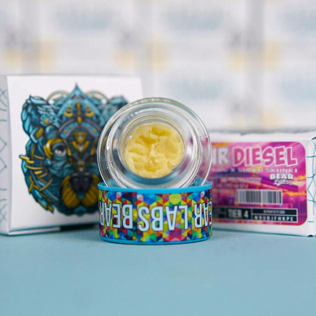BEAR LABS - T4 CURED RESIN BUDDER - SOUR DIESEL 1G