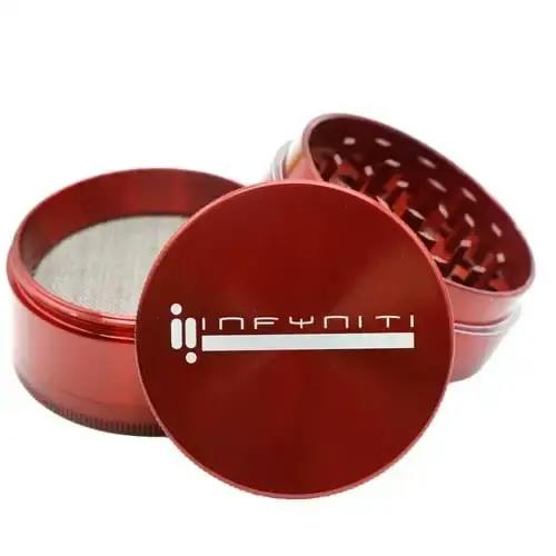 Infyniti Scales - Infyniti Branded 4 pc Grinder - Red