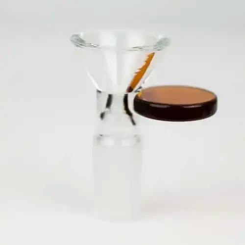 Glass Bowl w/ Brown Handle