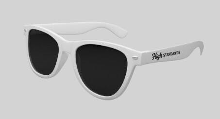 High Standards White Sunglasses