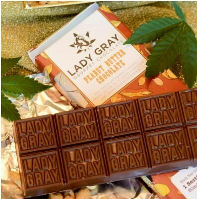 Lady Gray Chocolate Bar Peanut Butter Milk Chocolate 100mg