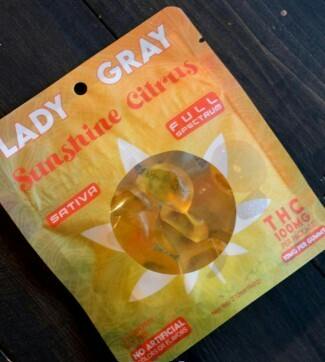 Lady Gray Gummies Sunshine Citrus 100mg Sativa