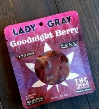 Lady Gray Gummies Goodnight Berry 100mg Indica