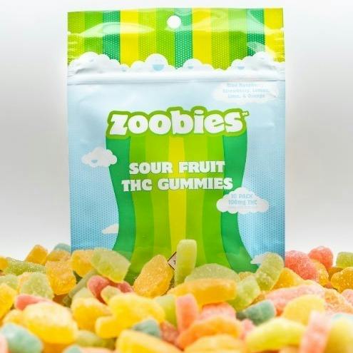 Zoobies 100mg Gummies SOUR FRUIT