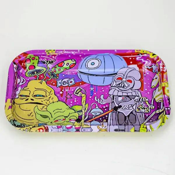 O Small Metal Rolling Tray