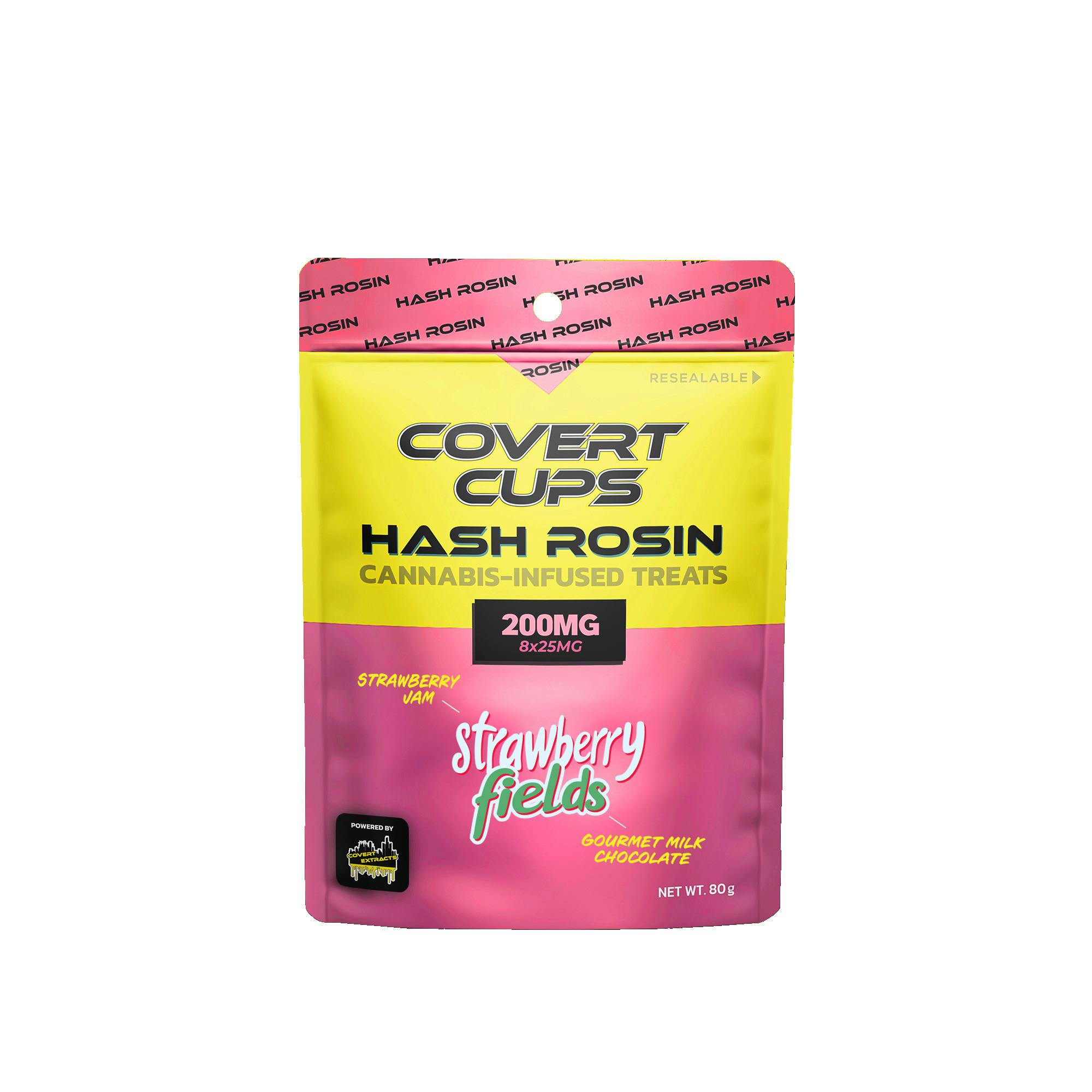 COVERT CUPS | STRAWBERRY SHORTCAKE | HASH ROSIN EDIBLES | 200MG | REC