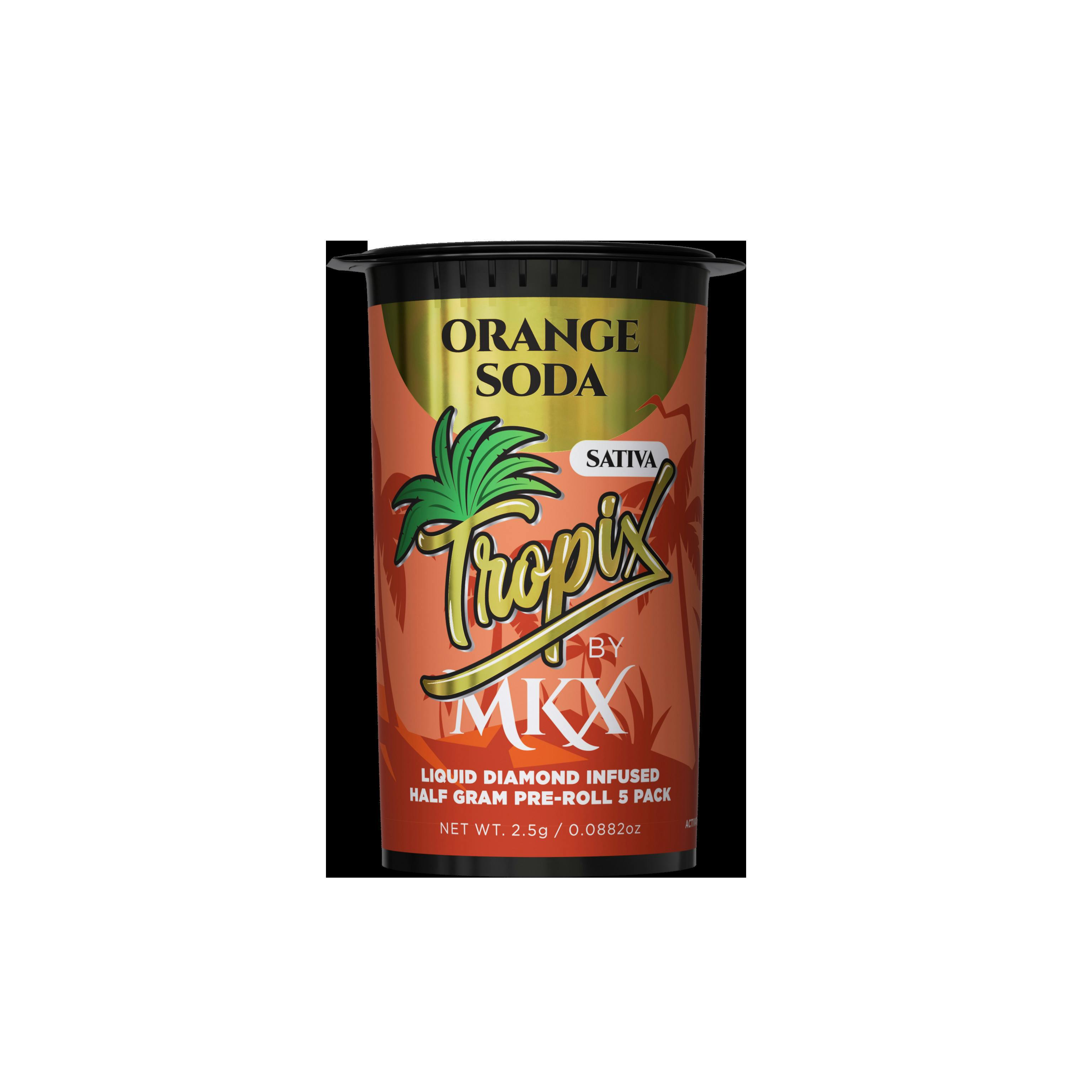 MKX | ORANGE SODA | SATIVA | INFUSED PRE-ROLL PACK | 2.5G | REC