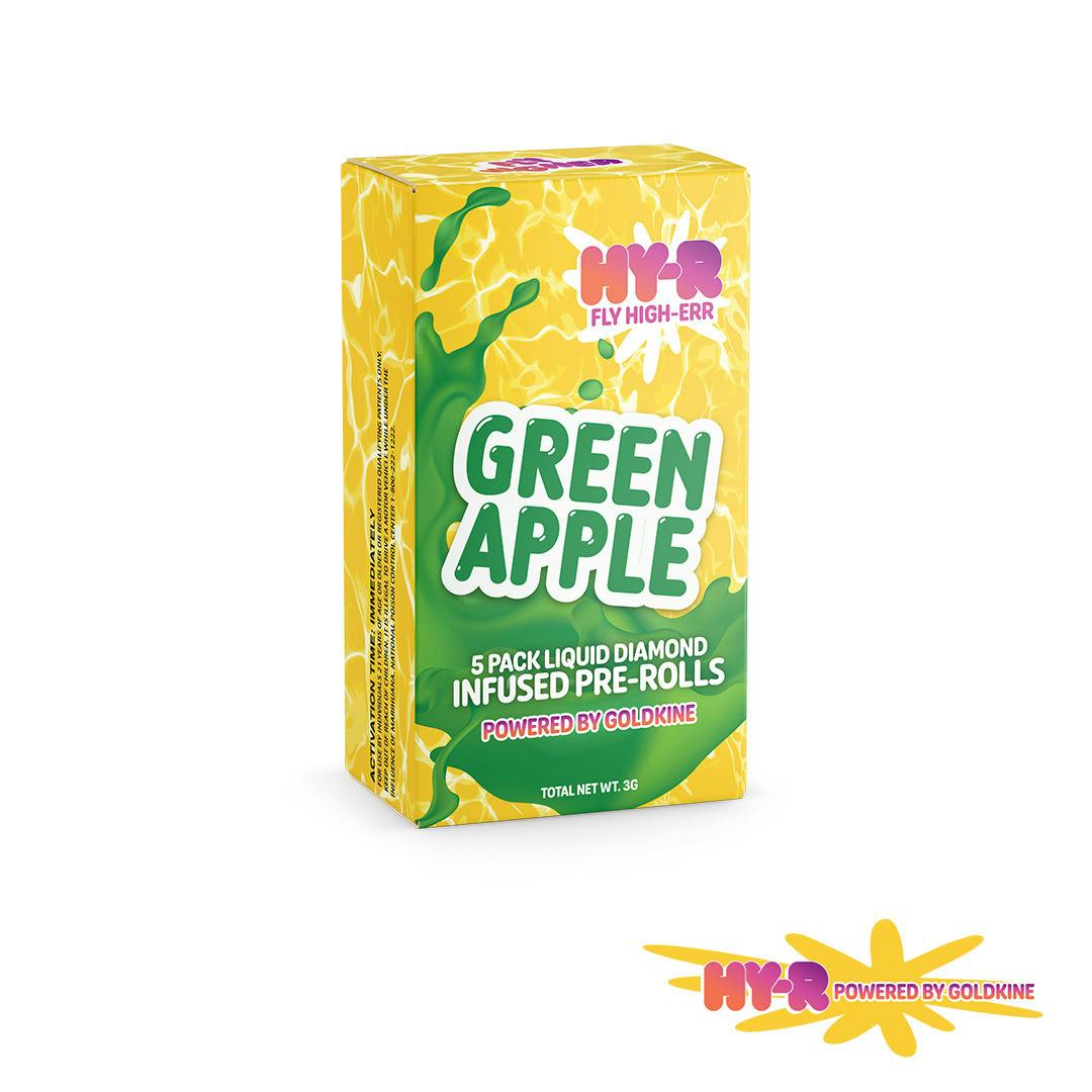 HY-R | GREEN APPLE | HYBRID | INFUSED PRE-ROLL PACK | 3G | REC cannabis product