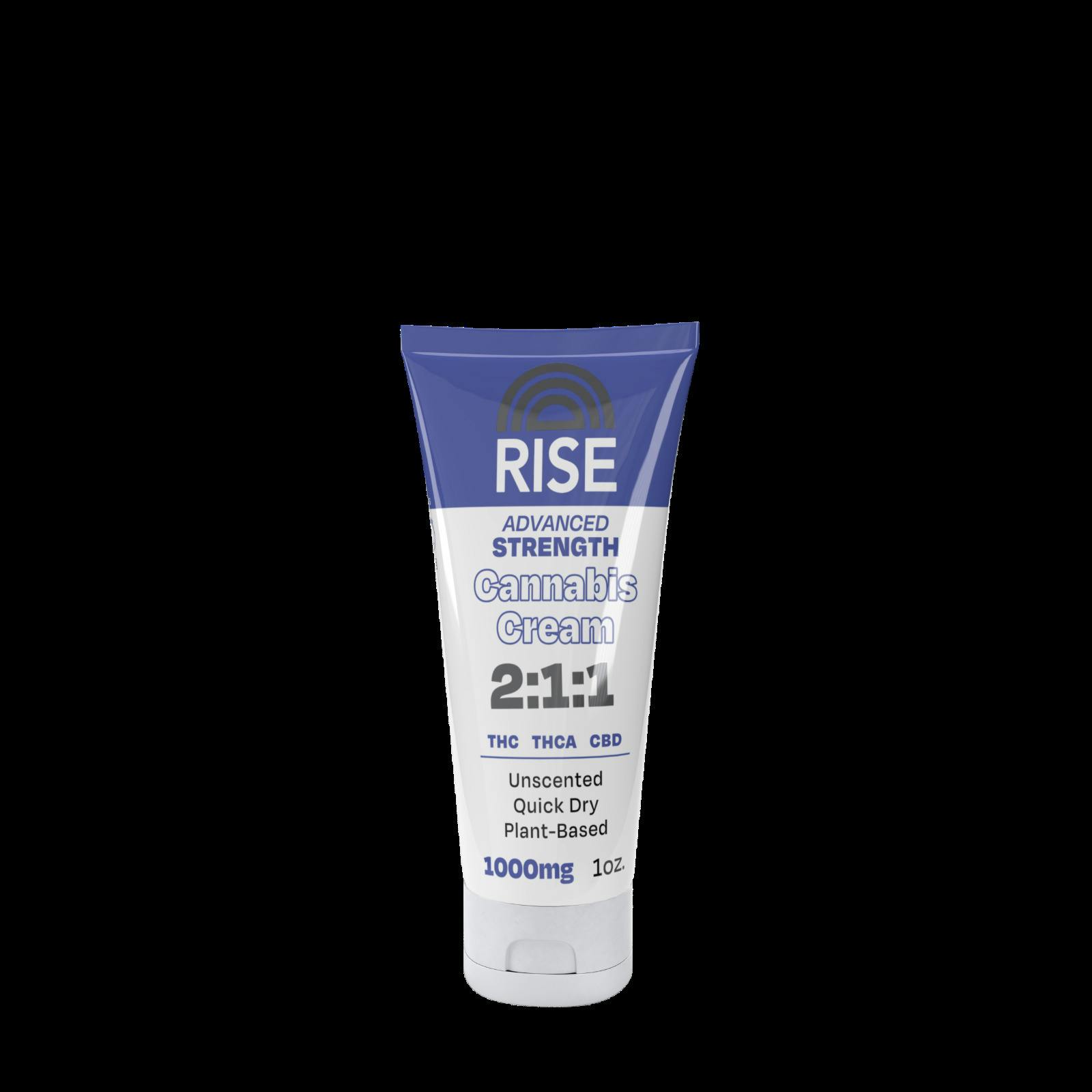 RISE | ADVANCED STRENGHT 2:1:1 CREAM | THC:CBD:THCA | 1000MG | Rec
