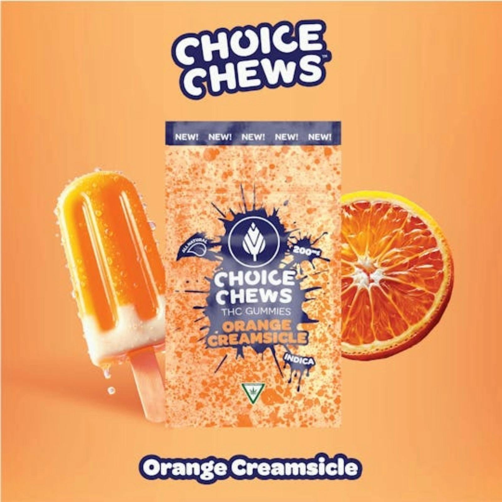 CHOICE | ORANGE CREAMSICLE | INDICA | GUMMIES | 200MG | REC