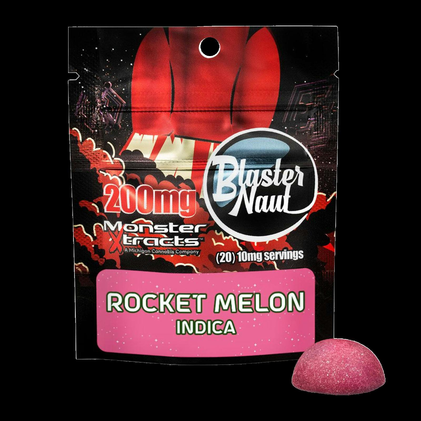 MONSTER XTRACTS | BLASTER NAUT ROCKET MELON | INDICA | GUMMIES | 200MG | REC