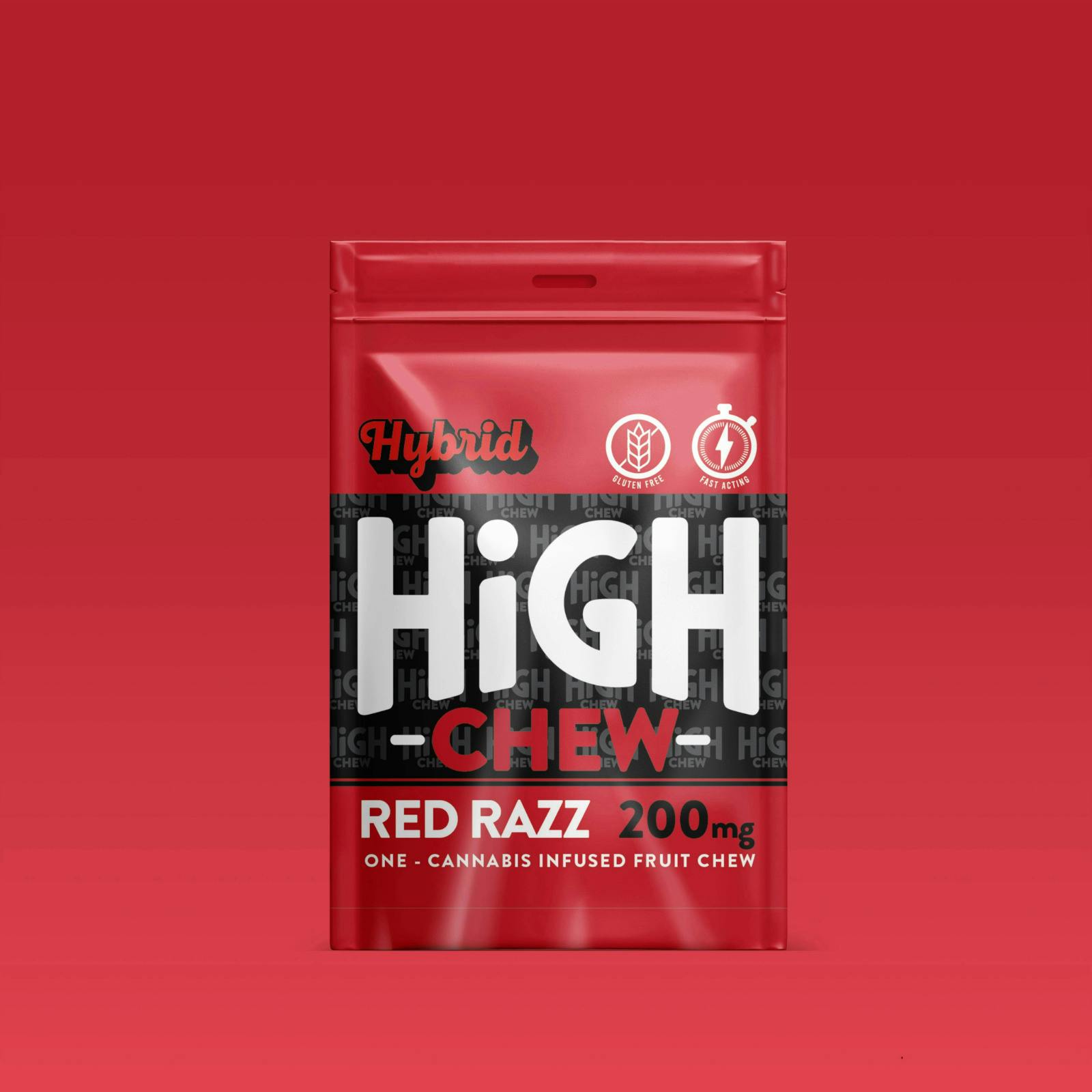 HIGH CHEW | RED RAZZ | HYBIRD | FRUIT CHEW | 200MG
