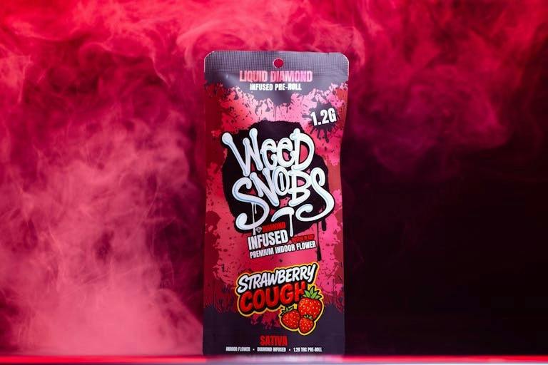 WEED SNOBS | STRAWBERRY COUGH | SATIVA | INFUSED PRE-ROLL | 1.2G | REC