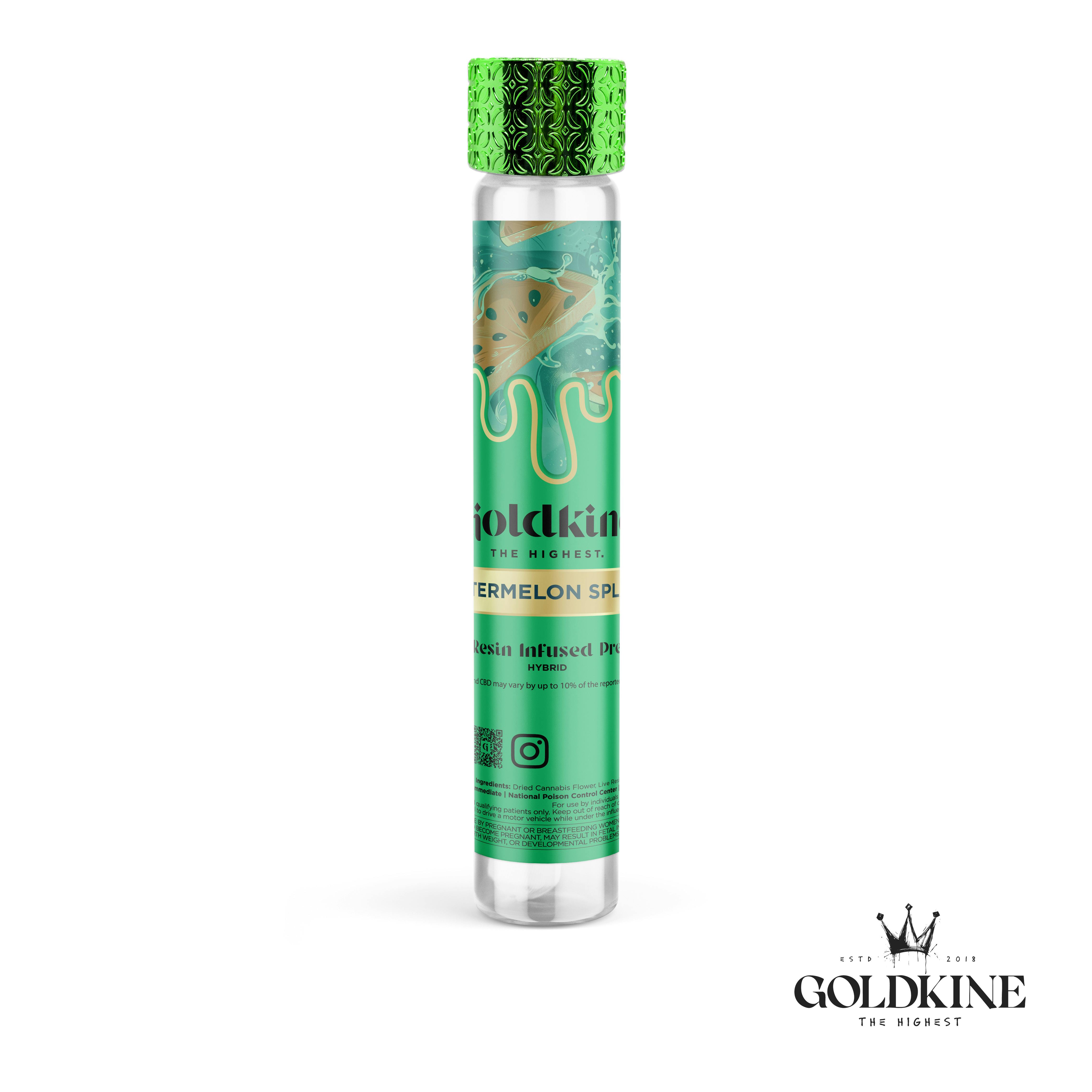 GOLDKINE | WATERMELON SPLASH | HYBRID | INFUSED PRE-ROLL | 1G | REC