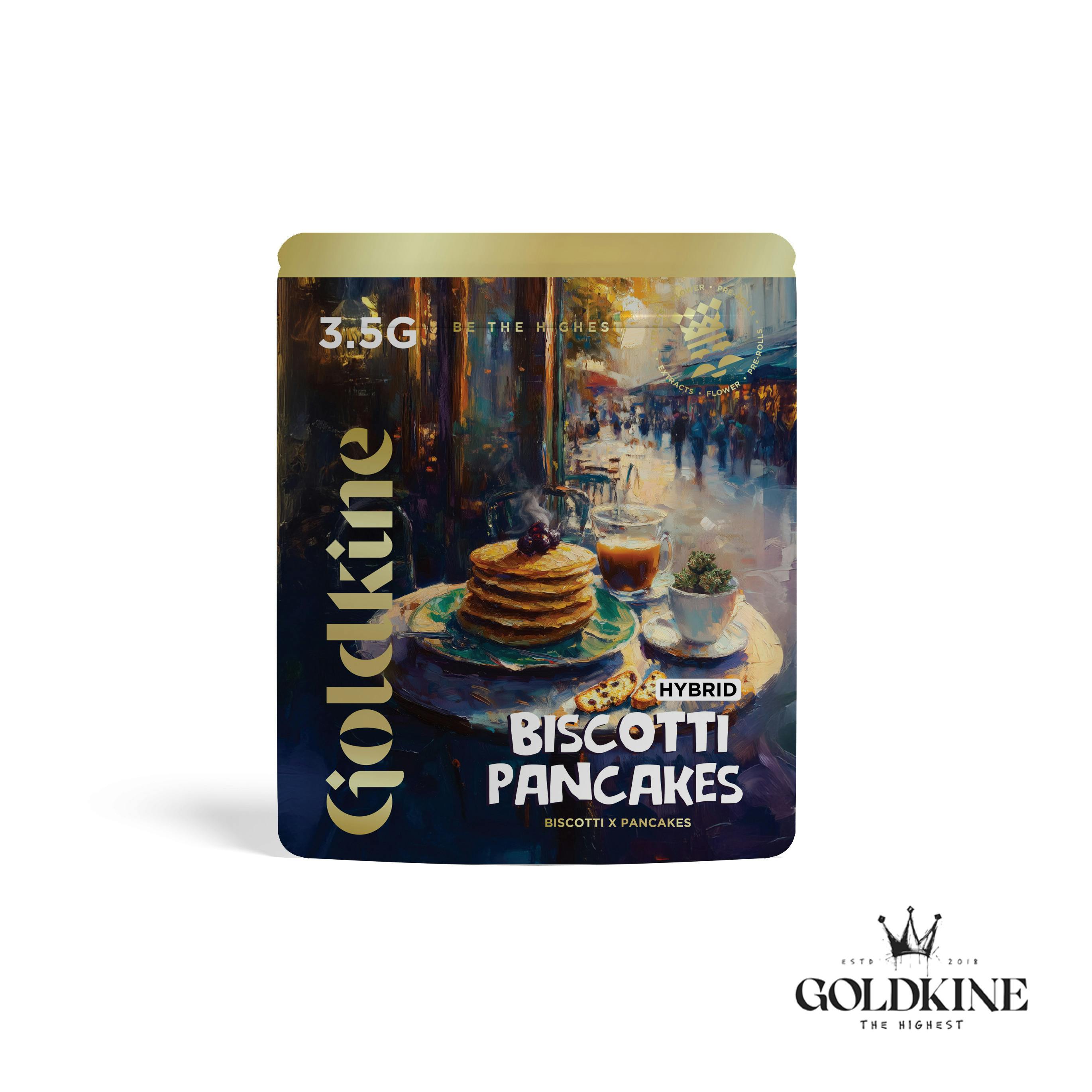 GOLDKINE | BISCOTTI PANCAKEZ | INDICA | PRE-PACKAGED | 3.5G | REC