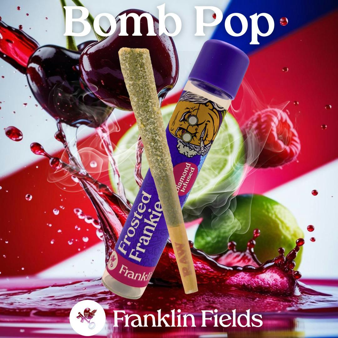 FRANKLIN FIELDS | BOMB POP FROSTED FRANKIE | SATIVA | INFUSED PRE-ROLL| 1.25G | REC