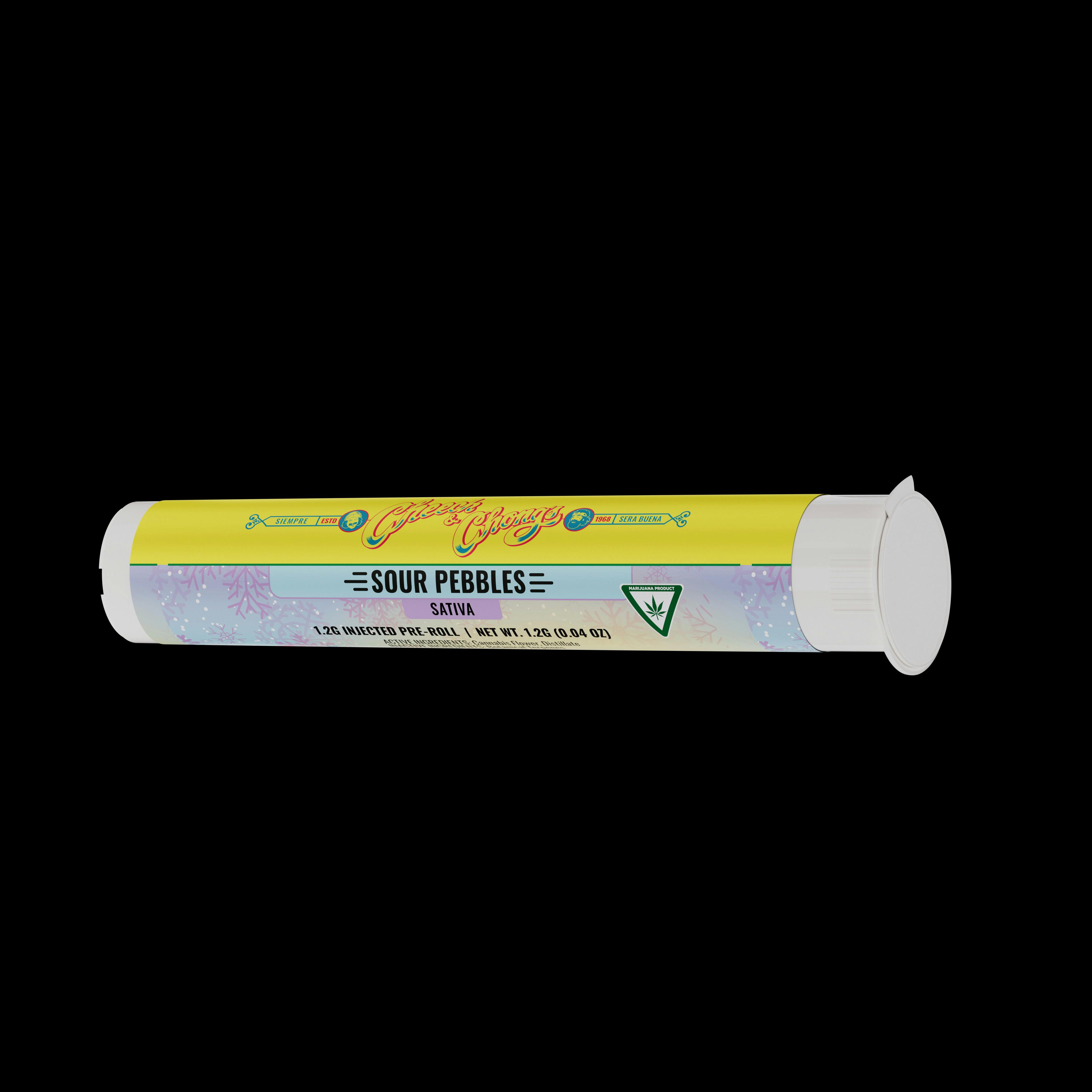 CHEECH & CHONG | SOUR PEBBLES | SATIVA | INFUSED PRE-ROLL | 1.2G | REC