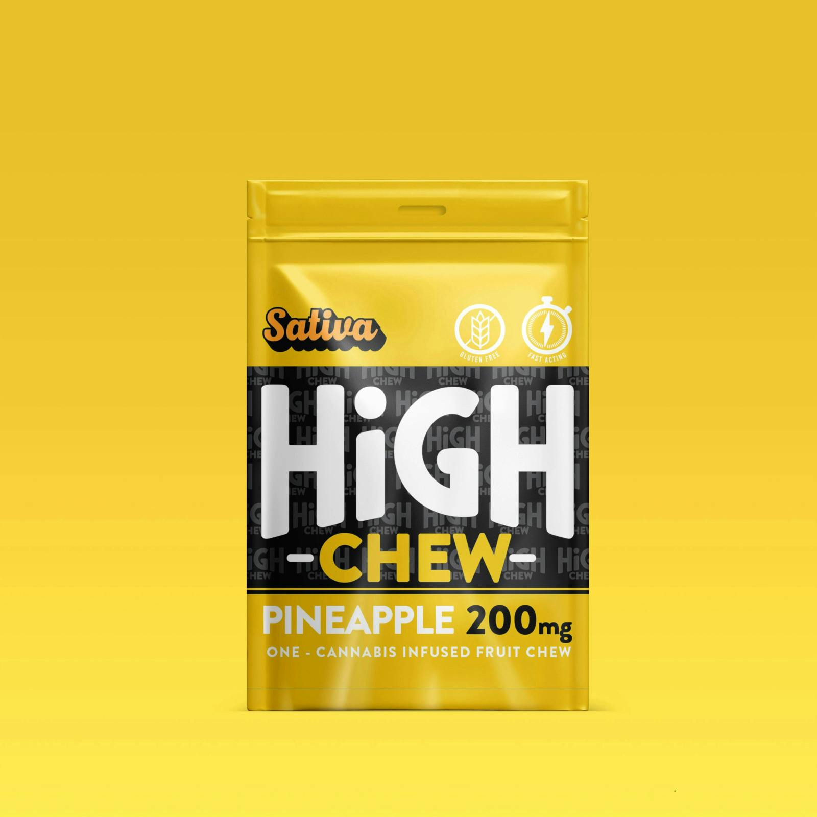 HIGH CHEW | PINEAPPLE | SATIVA | FRUIT CHEW | 200MG
