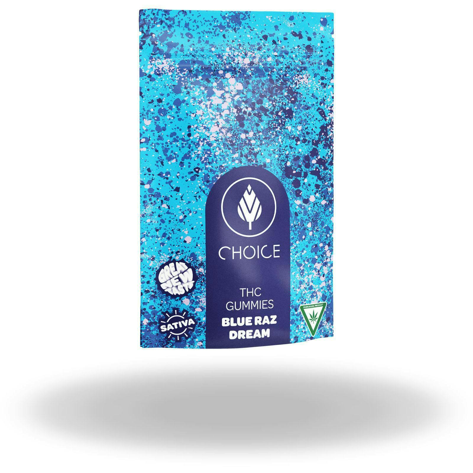CHOICE | BLUE RAZ DREAM | SATIVA | GUMMIES | 200MG | REC
