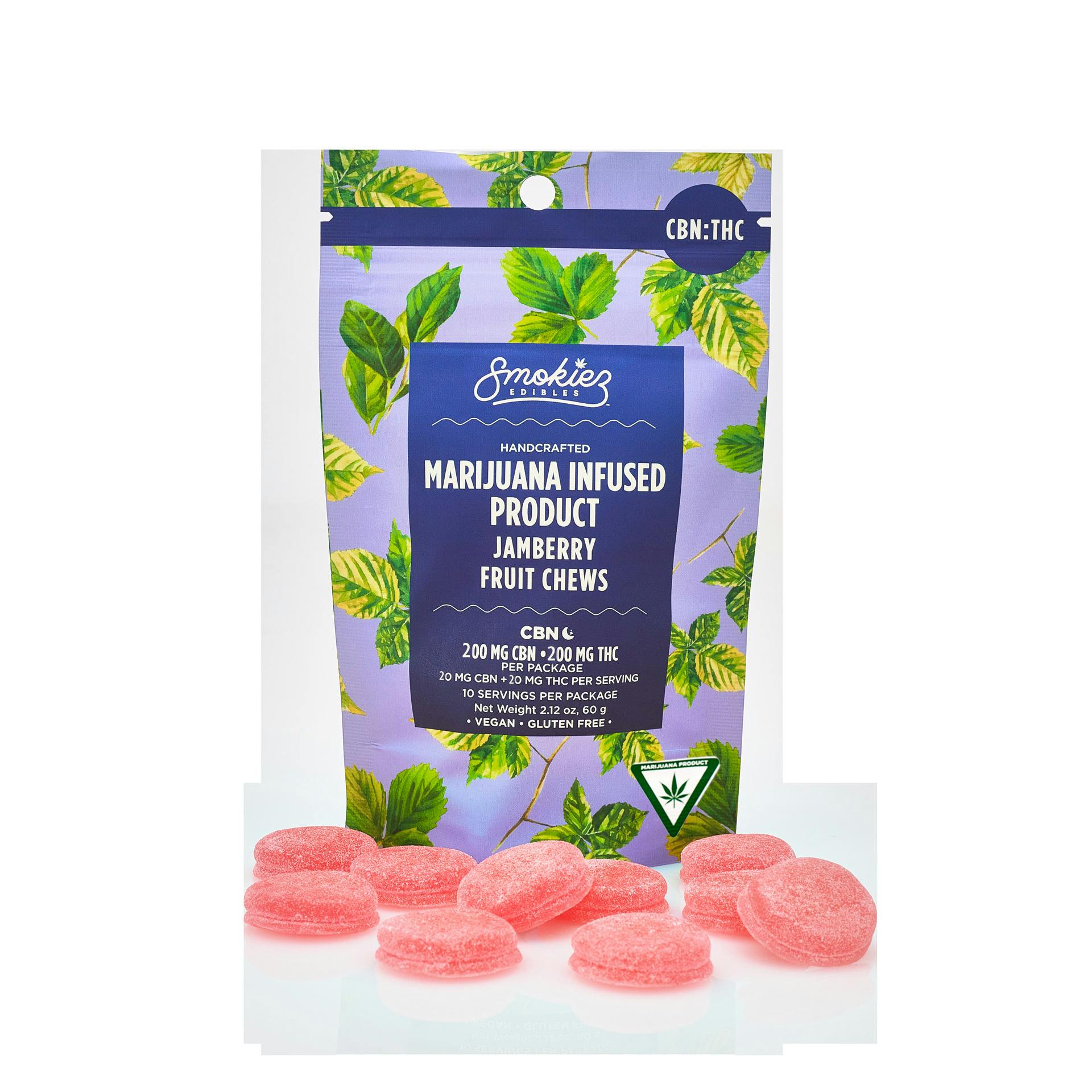 SMOKIEZ | JAMBERRY SLEEP | GUMMIES | 200MG THC:200MG CBN | REC