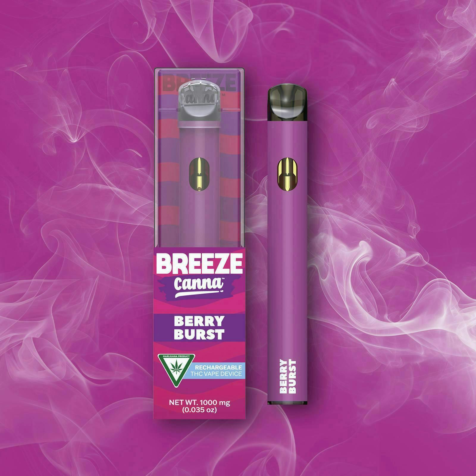 BREEZE CANNA | BERRY BURST | HYBRID | DISPOSABLE VAPE | 2G |