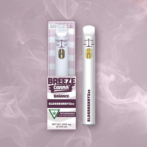 BREEZE CANNA | ELDERBERRYZZZ BALANCE | INDICA | DISPOSABLE VAPE | 1G