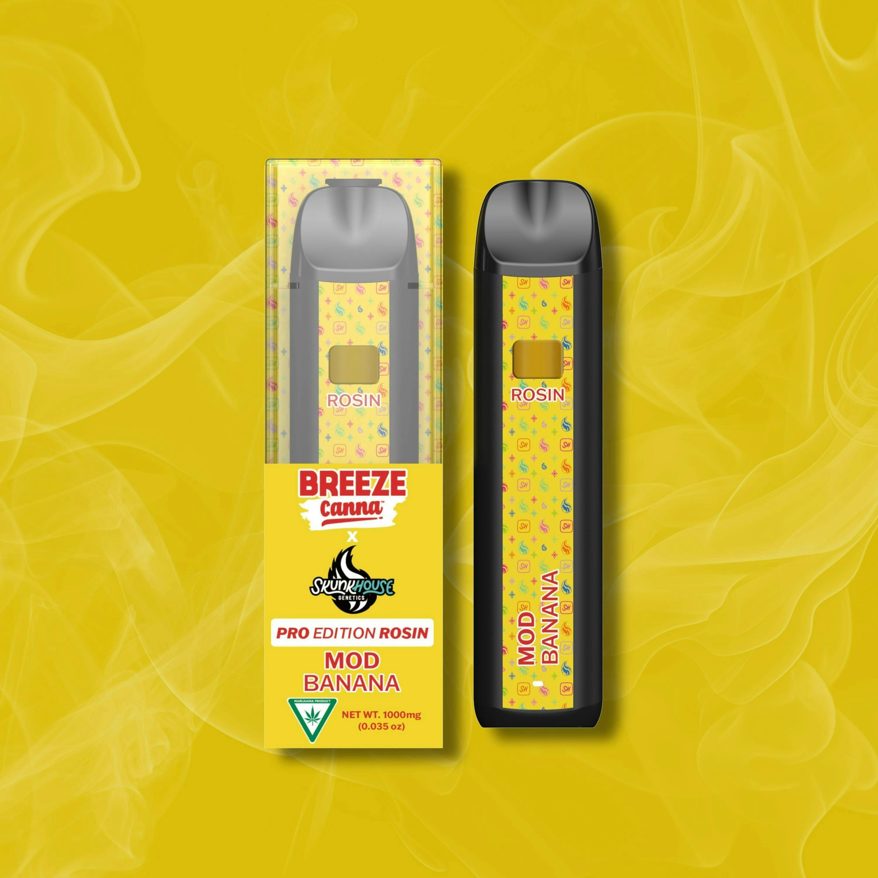 BREEZE CANNA | MOD BANANA ROSIN | HYBRID | DISPOSABLE VAPE | 1G