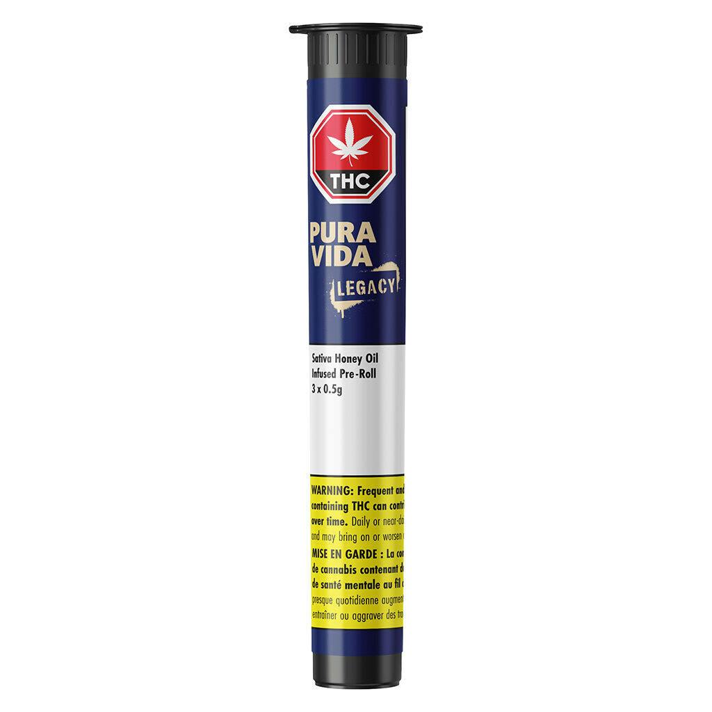 Pura Vida - Sativa Honey Oil Infused Pre-Rolls - 3x0.5g