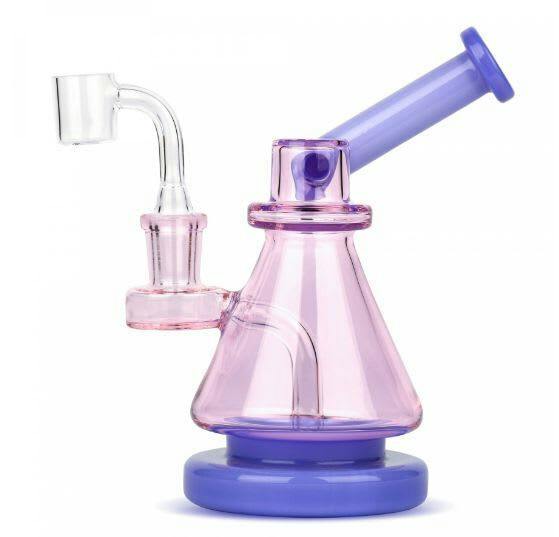 Gear Premium 6" Floating Beaker Rig- Purple and Pink