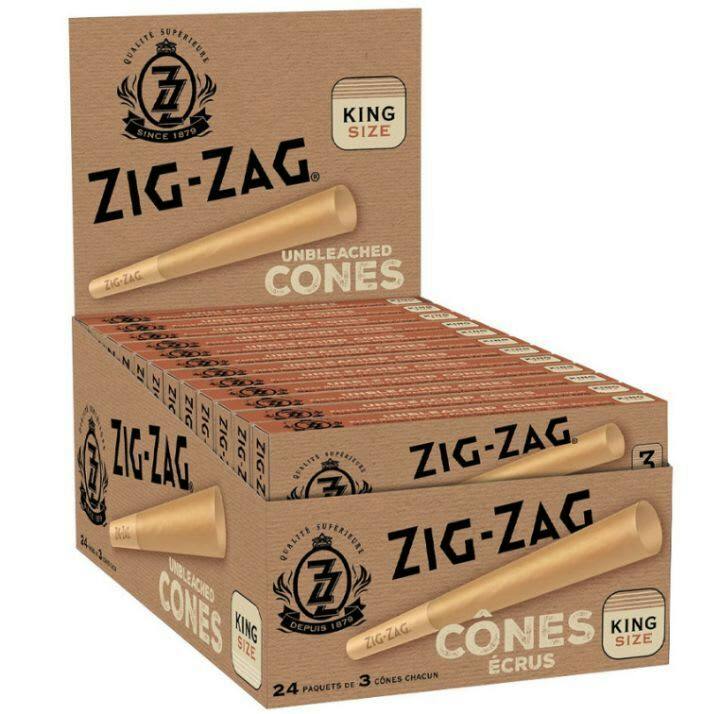 Unbleached King Sized Cones 3 Pack