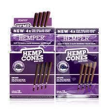 Hemper - Grape 2pk Hemp Cones & Glass Tips at Greenlight Dispensary Hayti