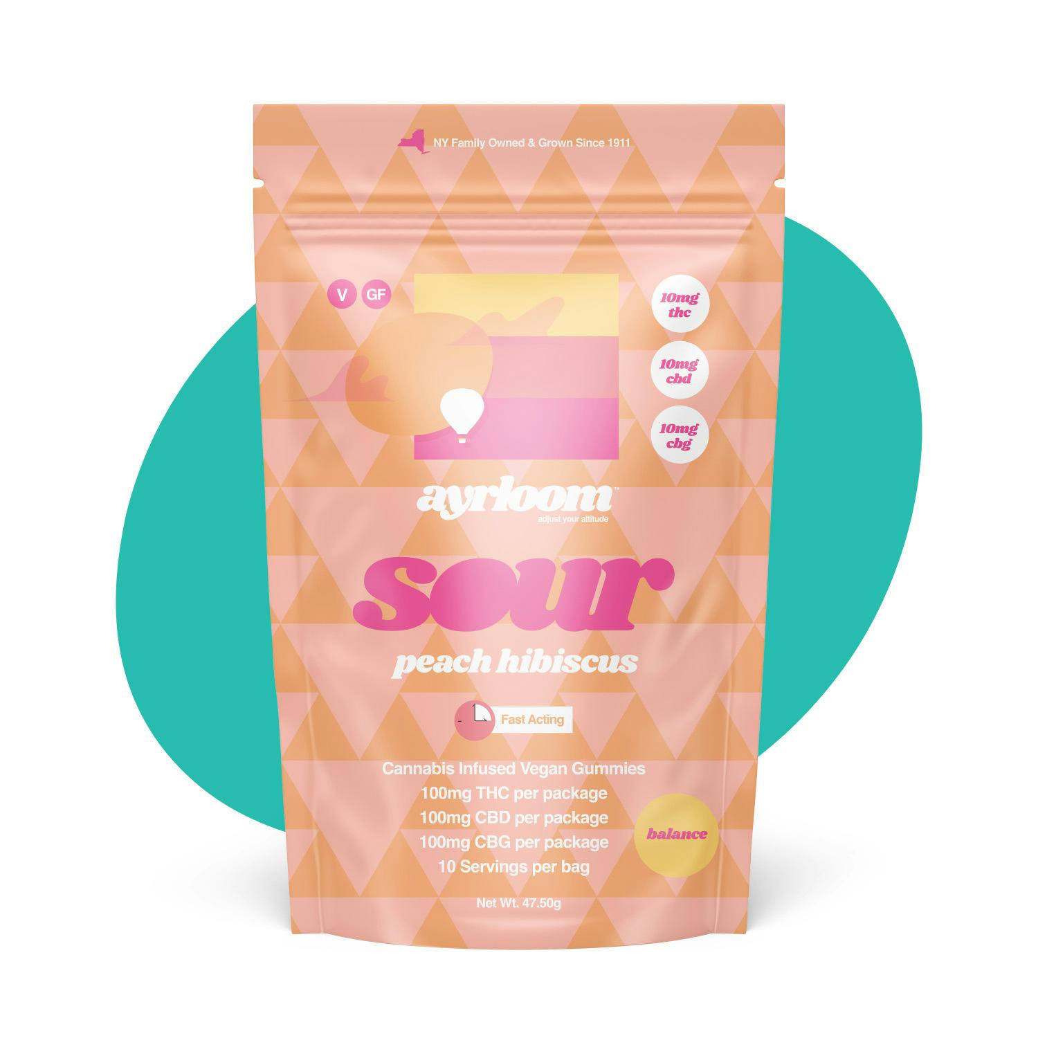 Sour Peach Hibiscus | 10ct | 1:1:1 | Hybrid