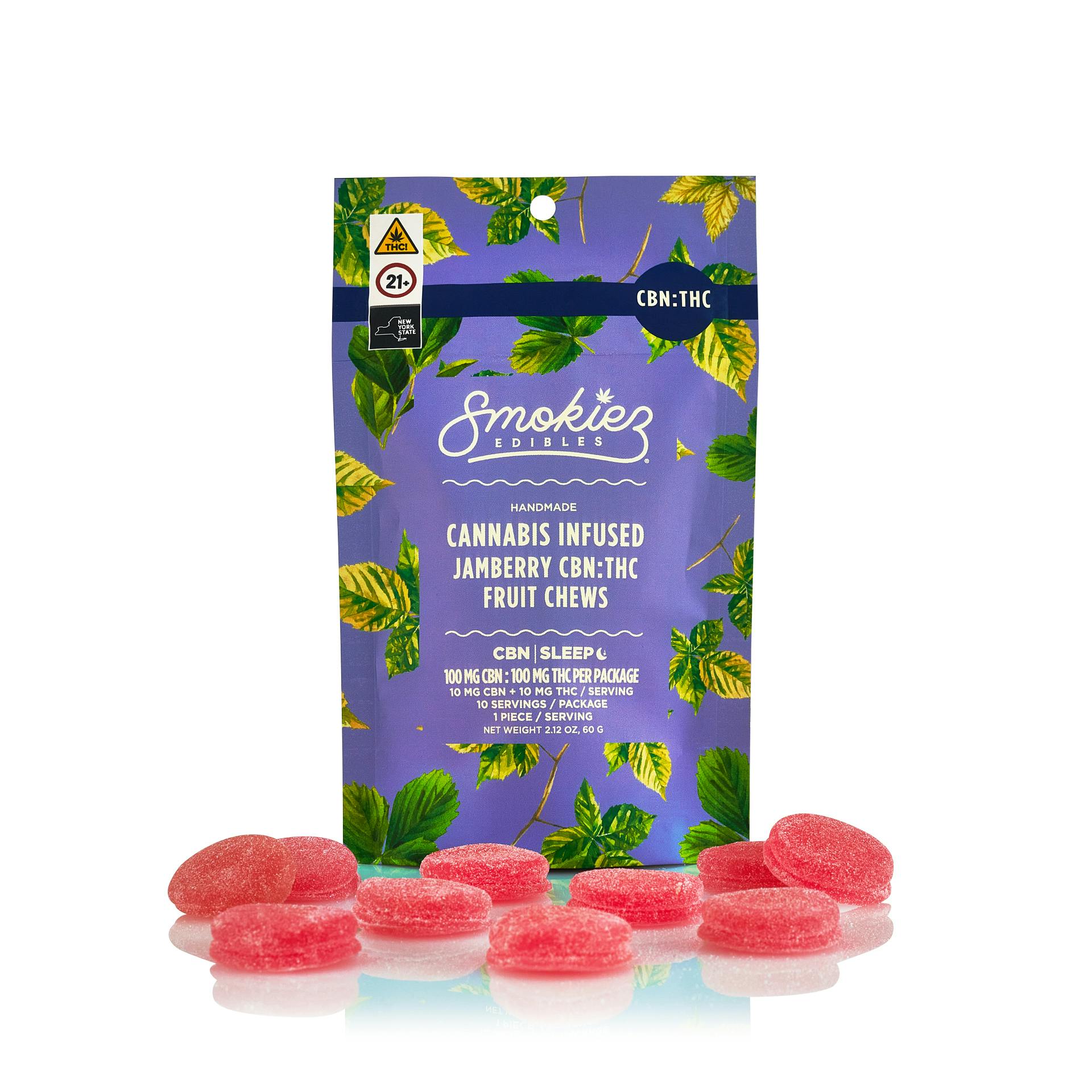Jamberry Sweet | Fruit Chews | 10ct | 1:1 CBN | Indica