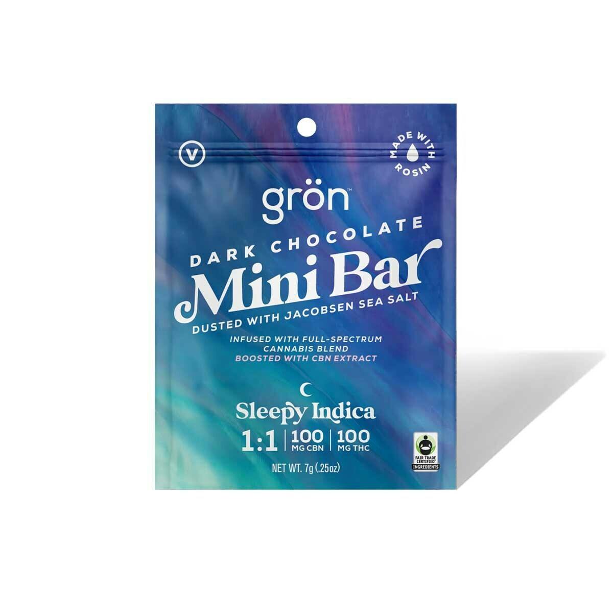Mini Bar | Live Rosin | Dark Chocolate Sea Salt | 1:1 | CBN:THC | Indica