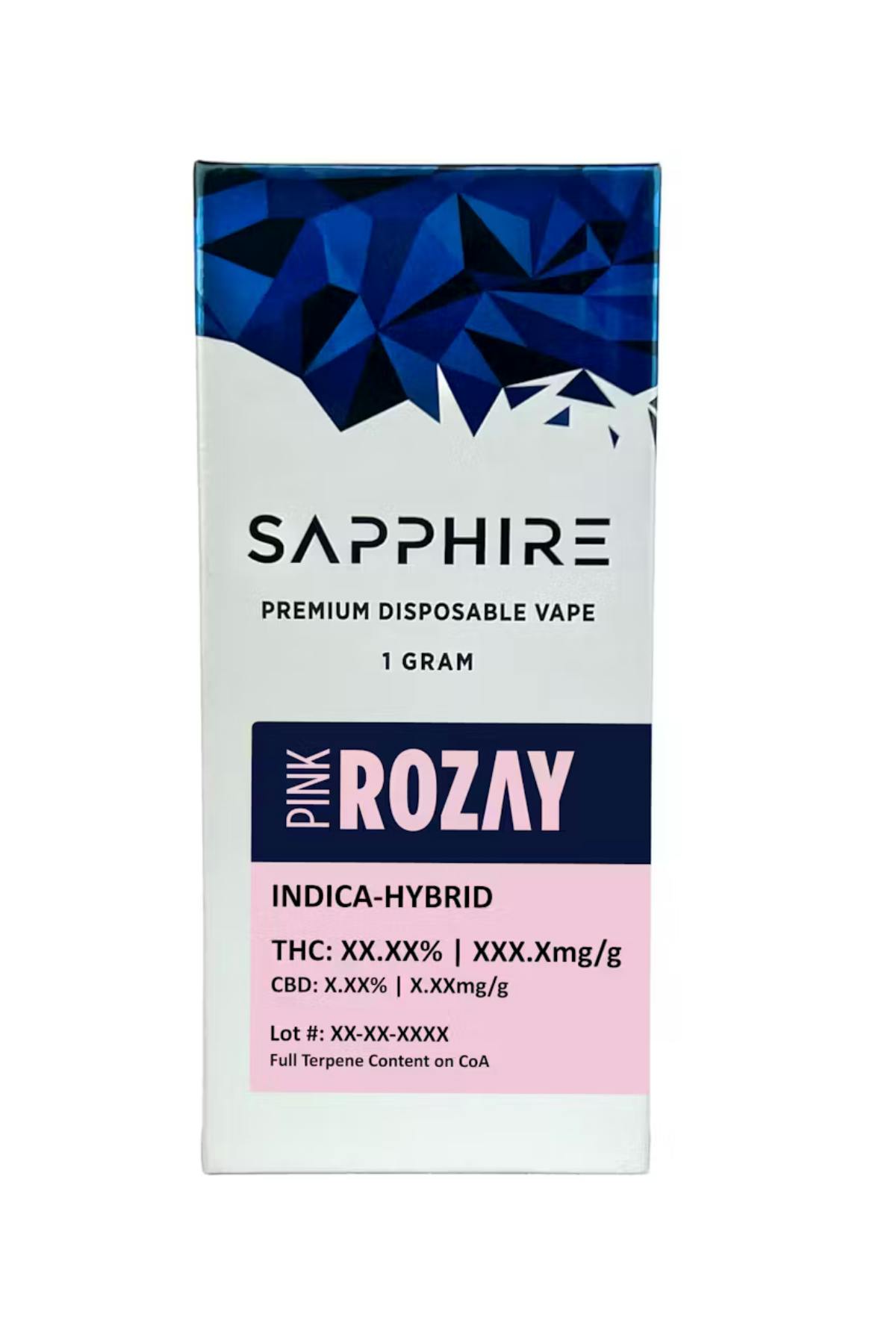 Pink Rozay | 1g Disposable | Indica cannabis product