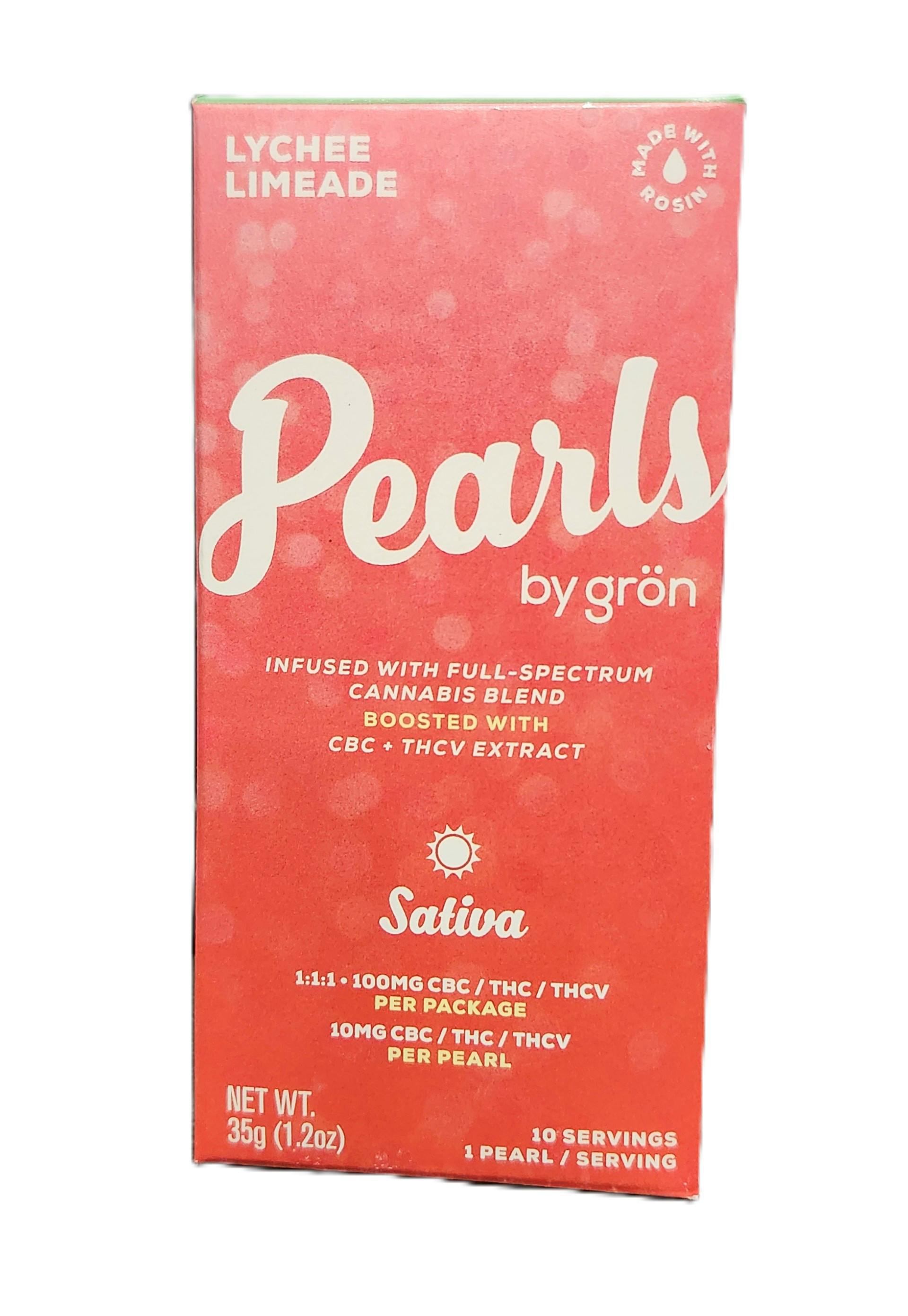 Lychee Limeade | Live Rosin Pearls |10ct | 1:1:1 THC:THCV:CBC | Sativa