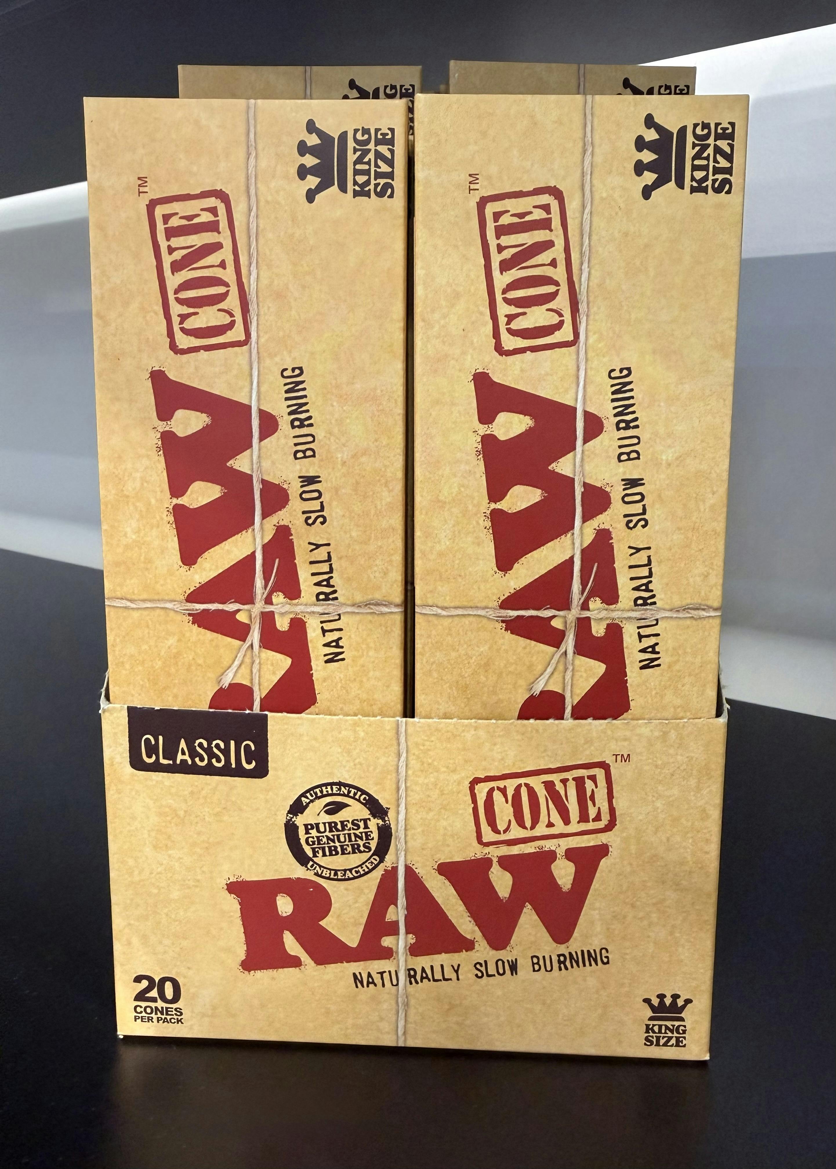 Raw Classic Cones King - 20ct