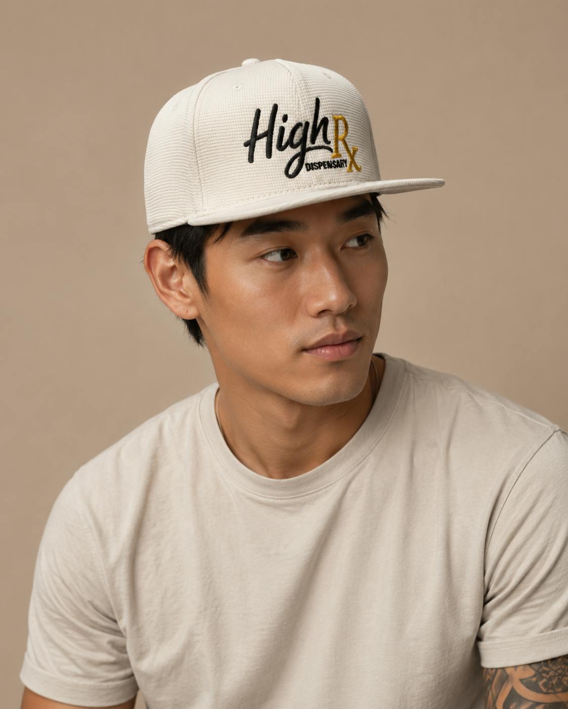 HighRx Hat Grid- White