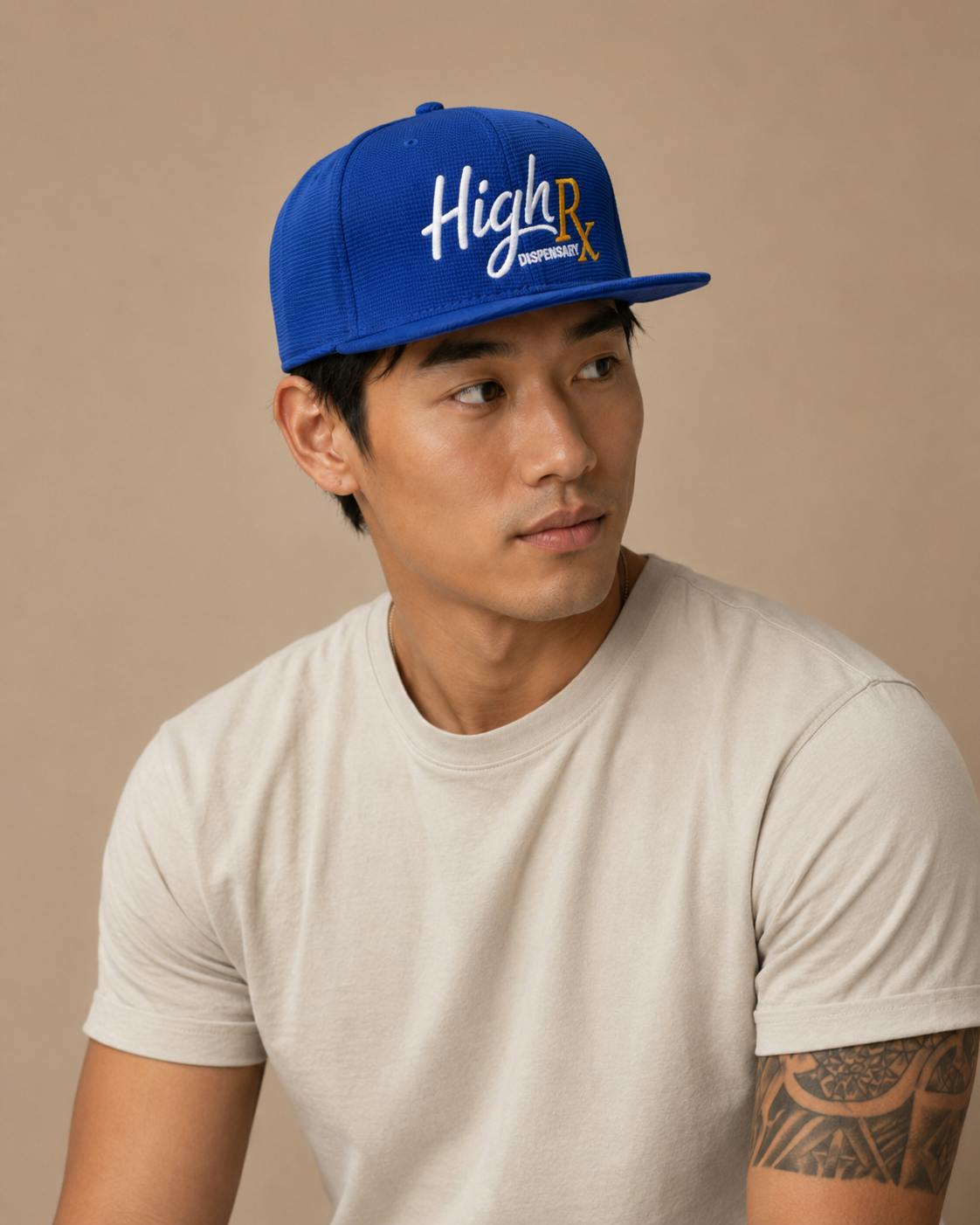 HighRx Hat Grid- Blue