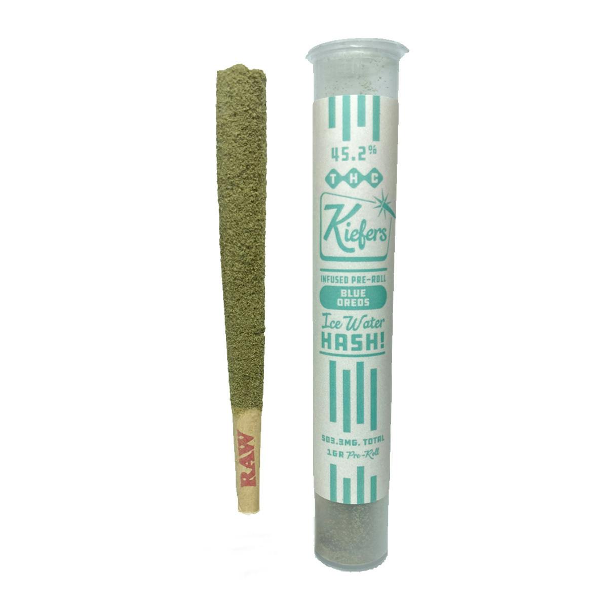 Blue Oreo w/ Ice Water Hash Pre-Roll | Kiefers | Hybrid
