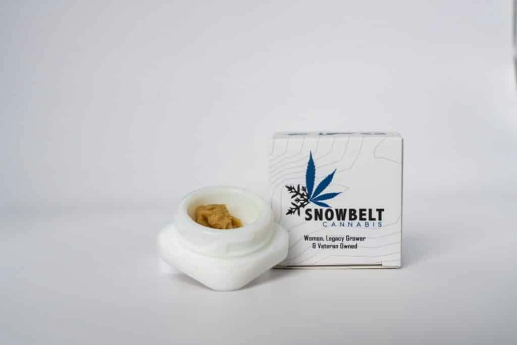 White Widow Rosin Concentrate | Snowbelt Cannabis | Hybrid
