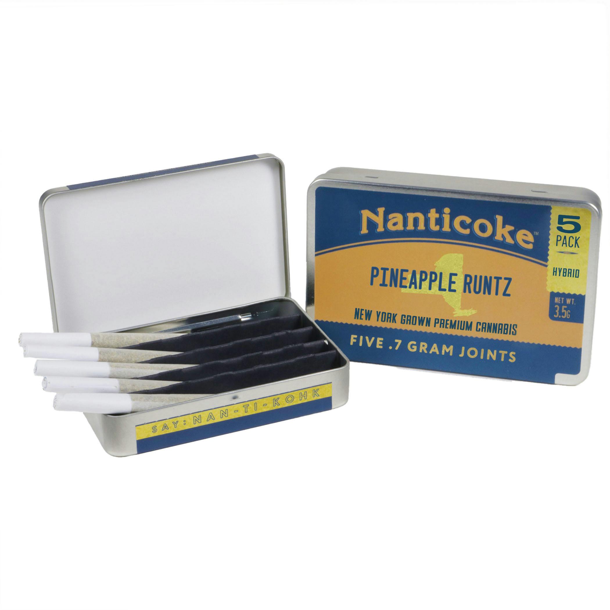 Pineapple Runtz Pre-Rolls 5pk | Nanticoke | Hybrid | 3.5g