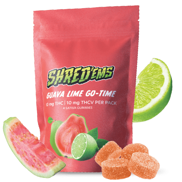 Shred'Ems - Guava Lime Go-Time - Edible - 4 x 2.5mg