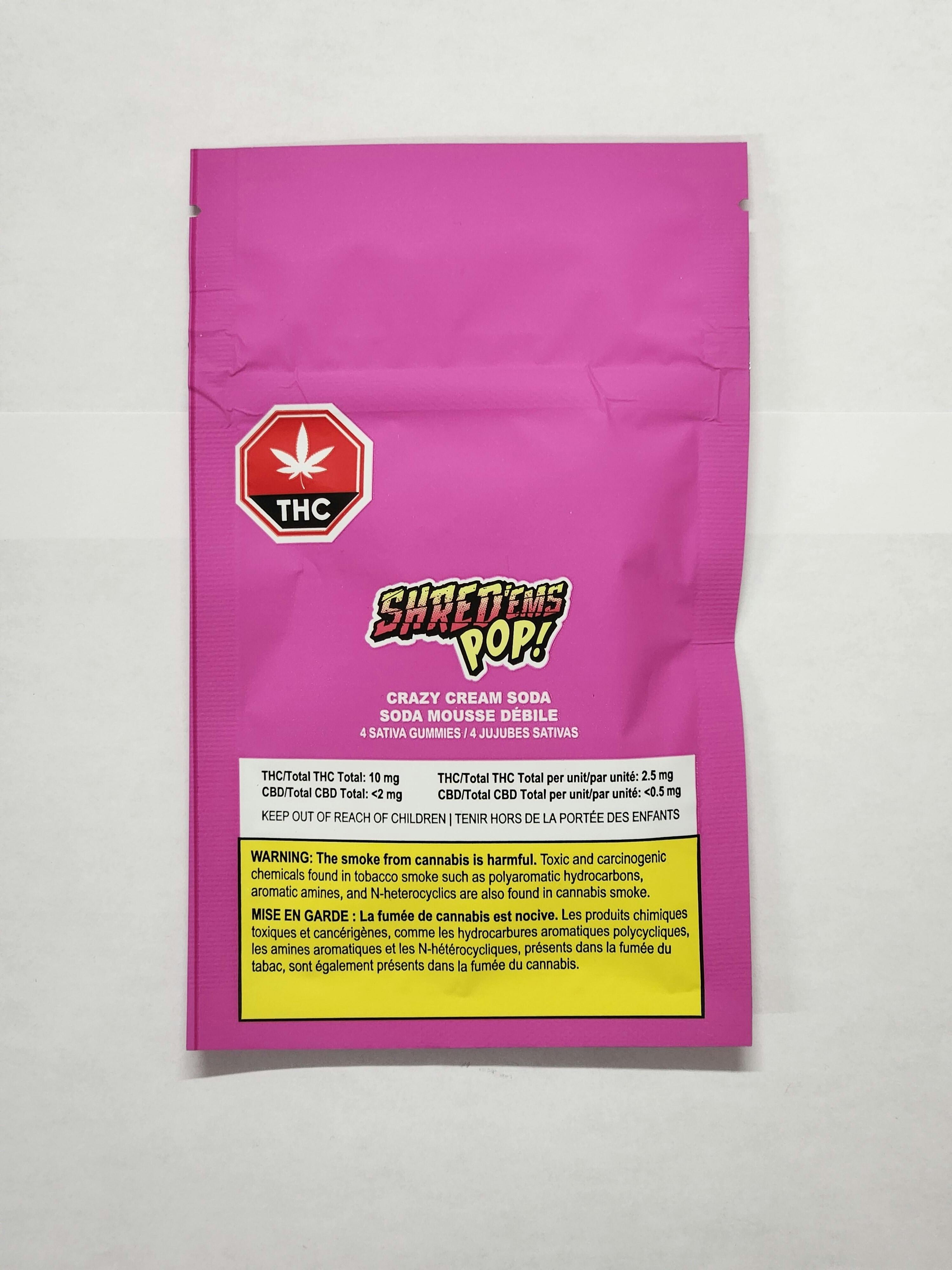 Shred'Ems - Crazy Cream Soda - 4 x 2.5mg