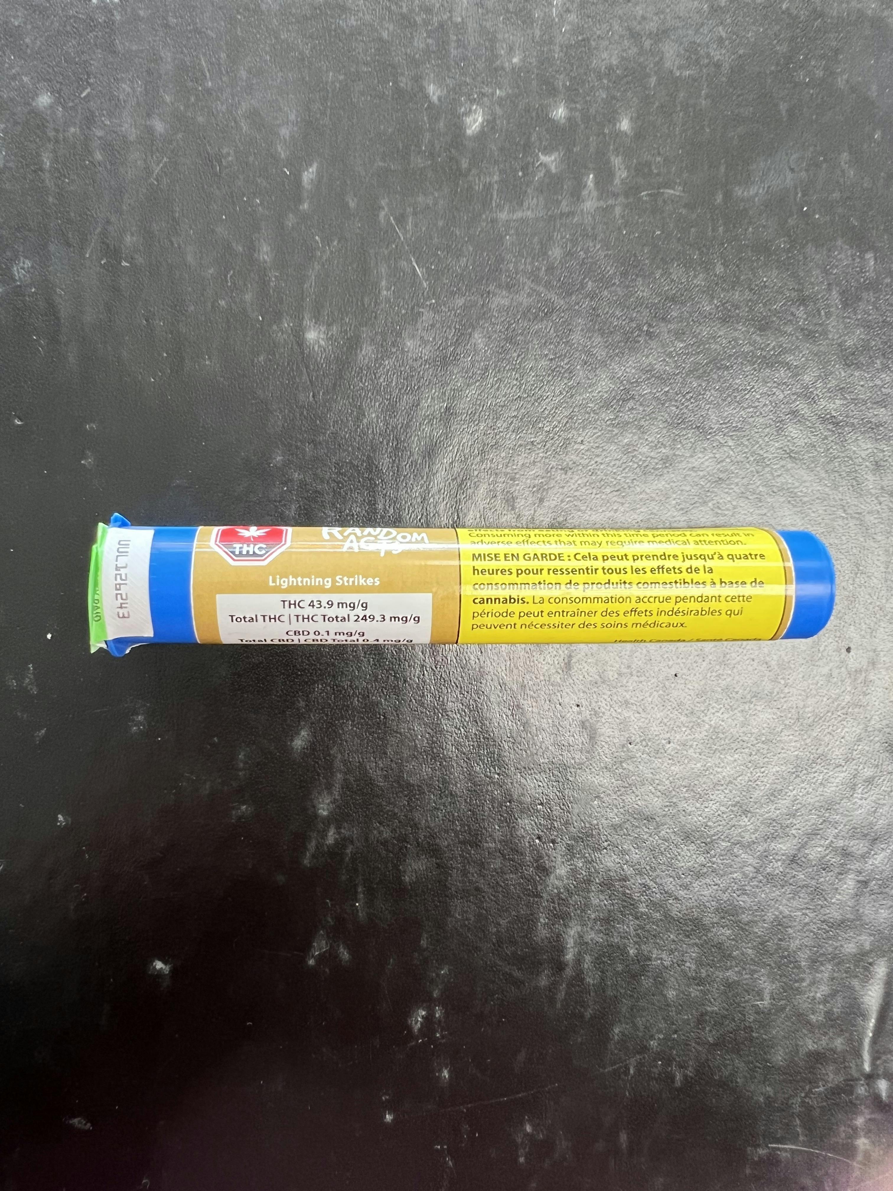 Random Acts - Lightning Strikes - Pre-Roll - 3 x 0.5g