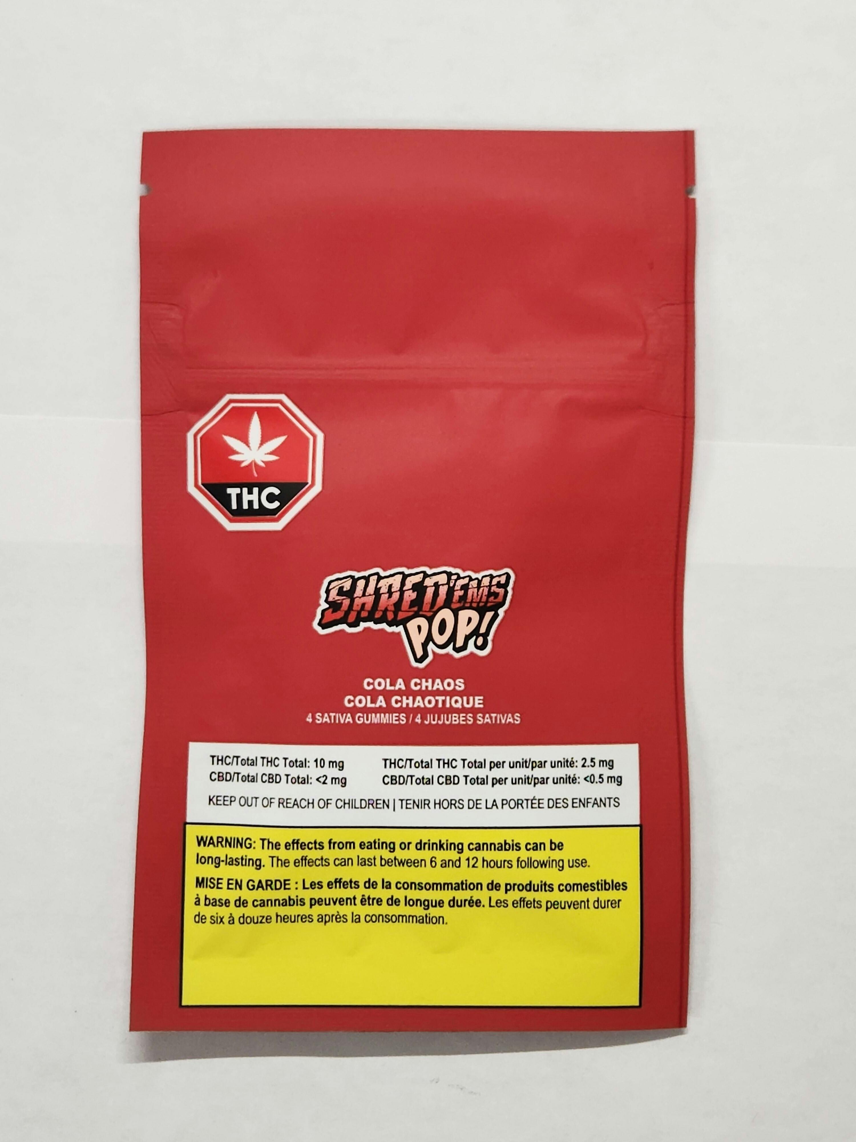 Shred'Ems - Cola Chaos - 4 x 2.5mg