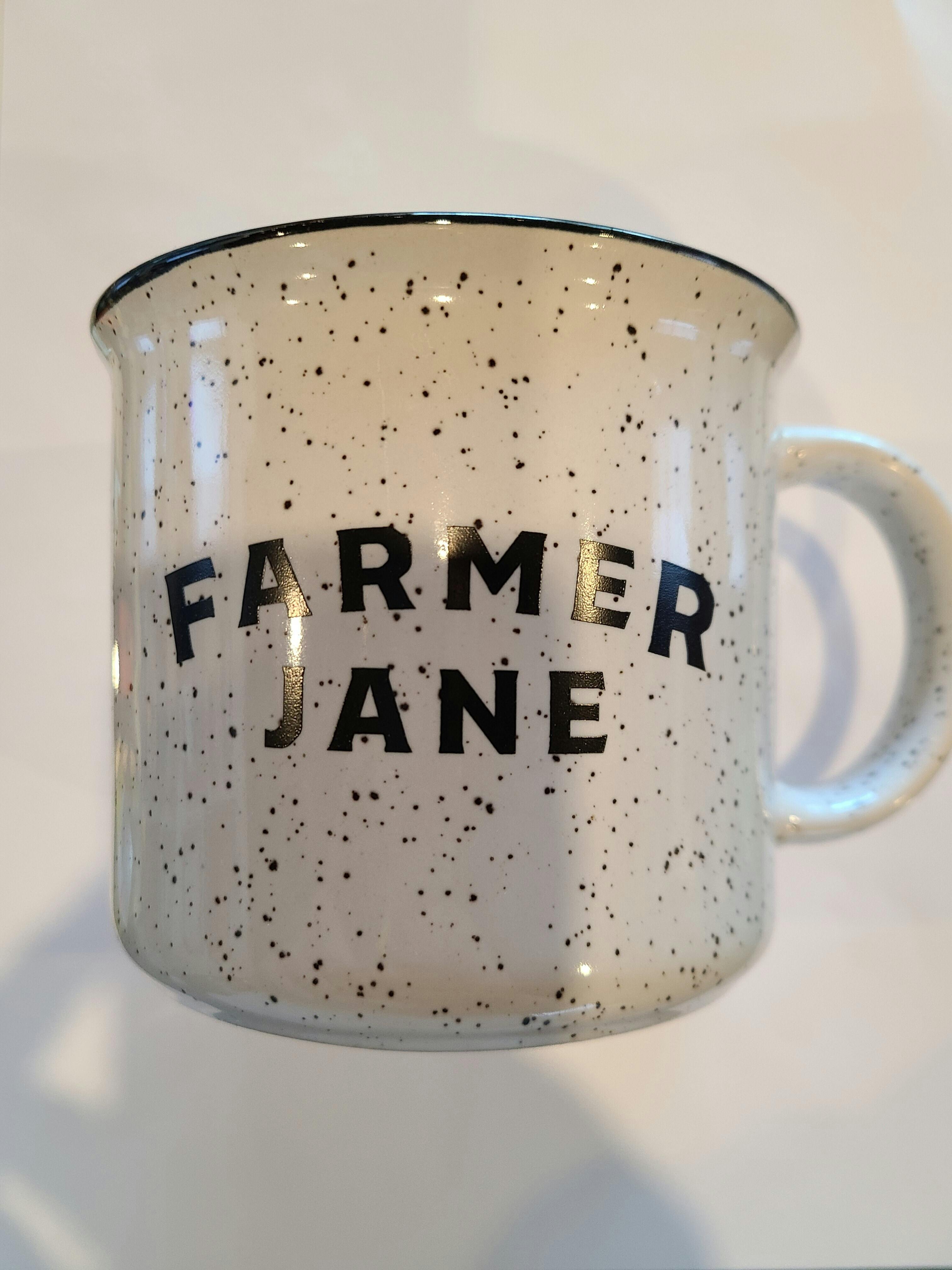 Farmer Jane Ceramic Mug - White