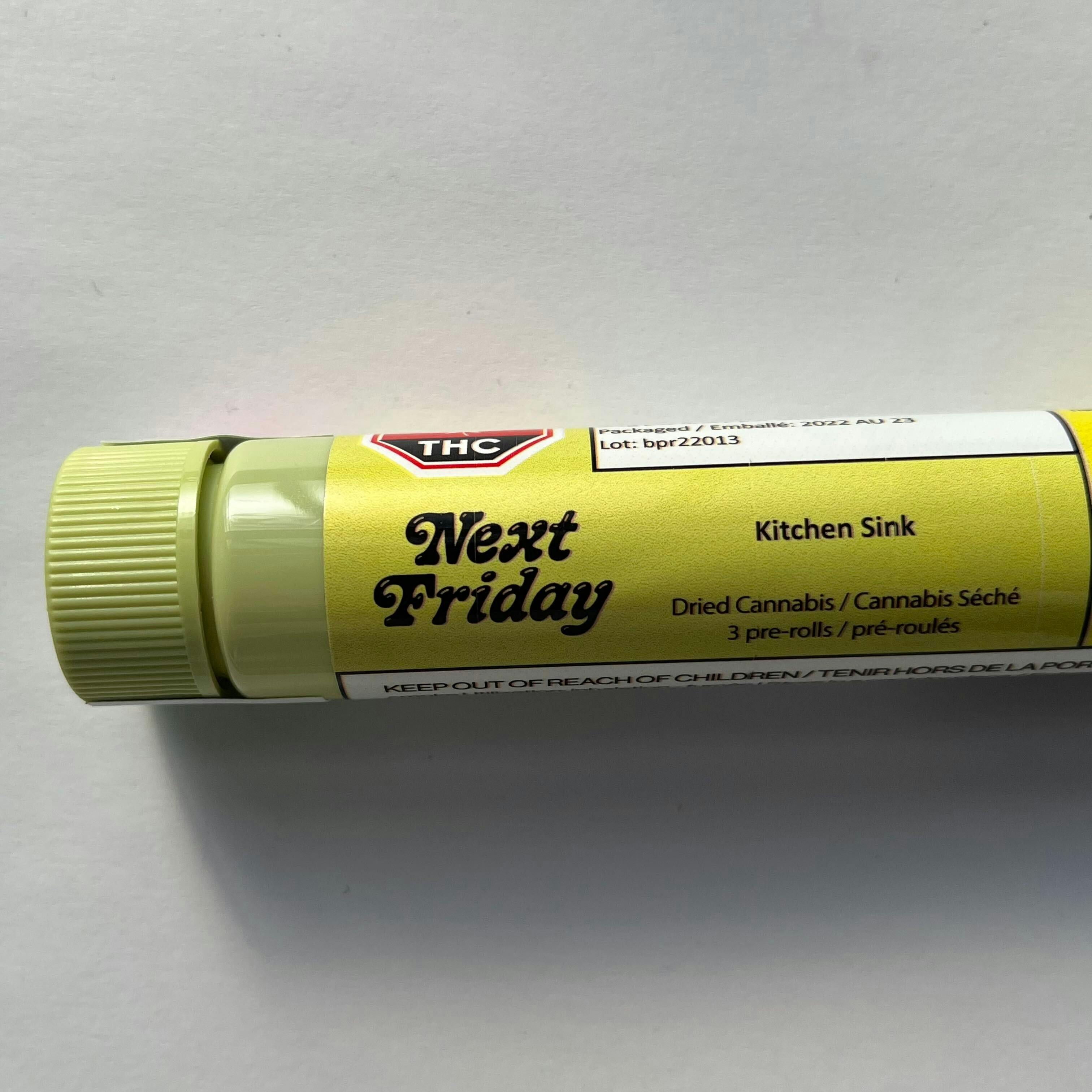 Next Friday - Kitchen Sink - Pre Roll - 3 x 0.5g