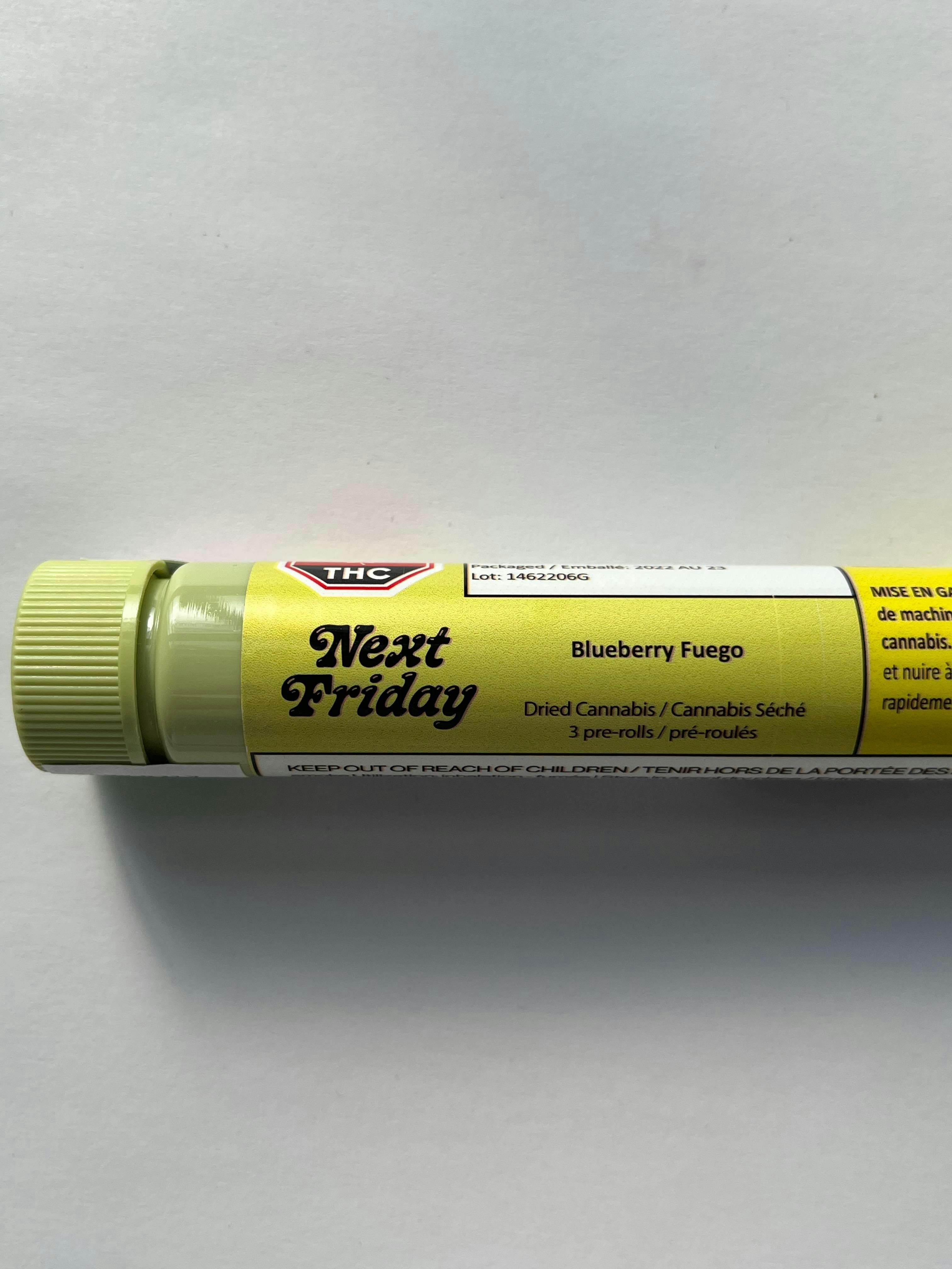 Next Friday - Blueberry Fuego - Pre-Roll - 3 x 0.5g