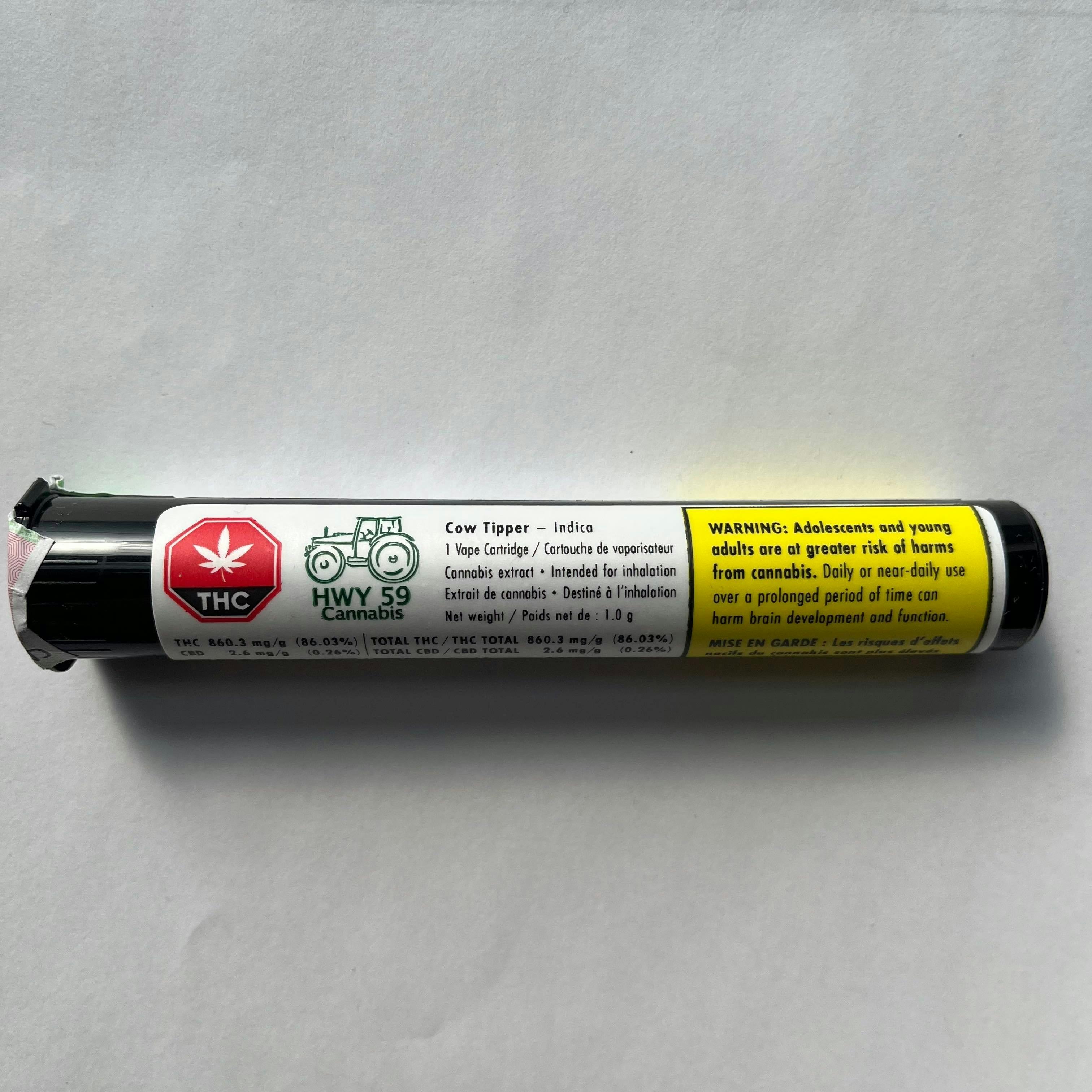 HWY 59 - Cowtipper - Vape Cartridge - 1g